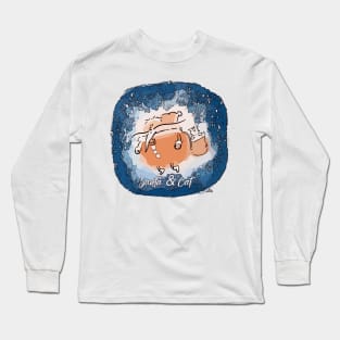 Santa & Cat Long Sleeve T-Shirt